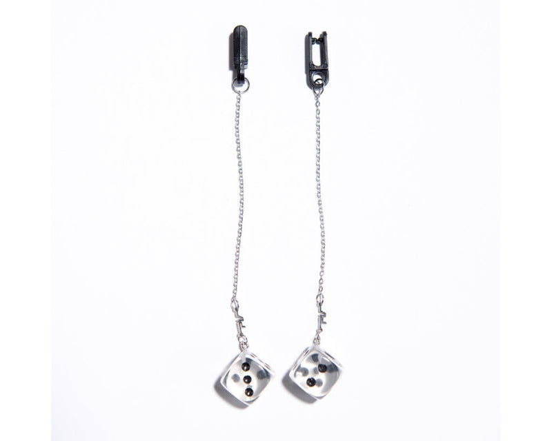  | angled_view.JPG | Angled view of Dice Tie Downs Charms on white background