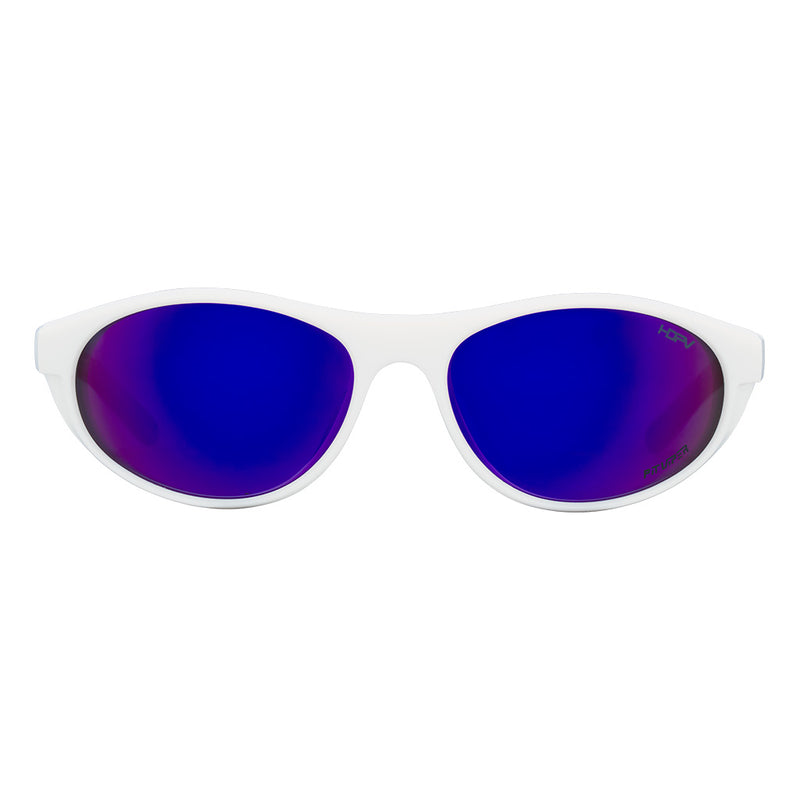 / HDPV Polarized Purple | full_frontal.JPG | Front view of The Miami Nights Altimeter with hdpv polarized purple lens on white background