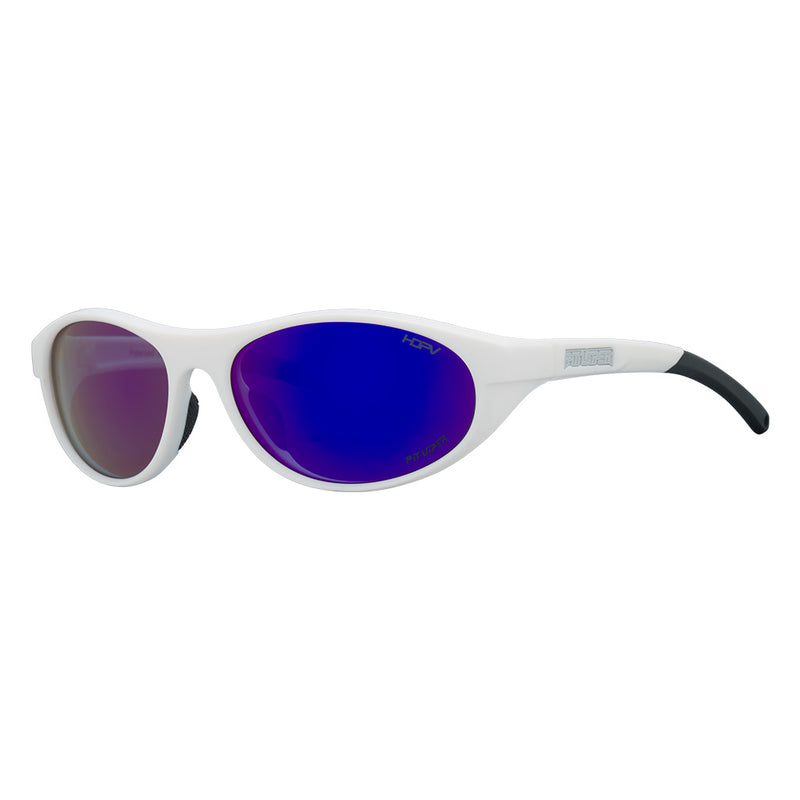 / HDPV Polarized Purple | side_view.JPG | Angled view of The Miami Nights Altimeter with hdpv polarized purple lens on white background