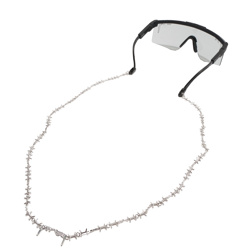  | side_view.JPG | The Barbed Wire RIG, necklace style chain sunglass retainer strap from Pit Viper