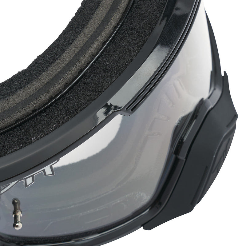 Clear / Small | im_ready_for_my_closeup.JPG | Studio view of The Exec Brapstrap Goggle with clear / small lens
