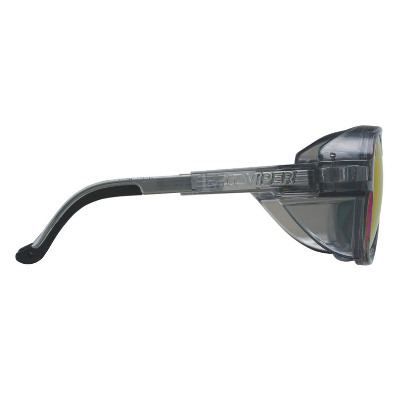 Polarized Z87+ Purple | even_more_side_view.JPG | The Smoke Show Exciter, glacier glasses from pit viper with a grey translucent frame and purple lens