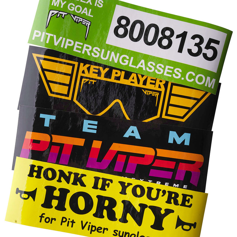  | all_bumpers.jpg | The Fender Bender Sticker Pack from Pit Viper