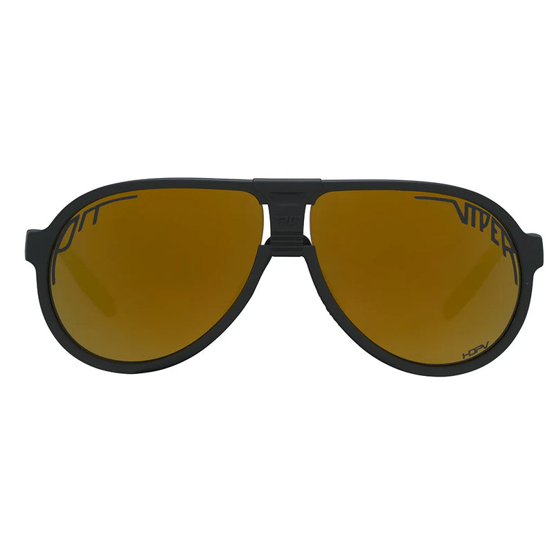 / Polarized Gold | full_frontal.JPG | Front view of The Exec Jethawk with polarized gold lens on white background
