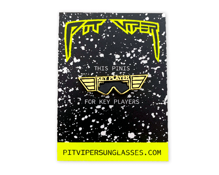  | angled_view.JPG | Angled view of Underground Key Player Pin on white background