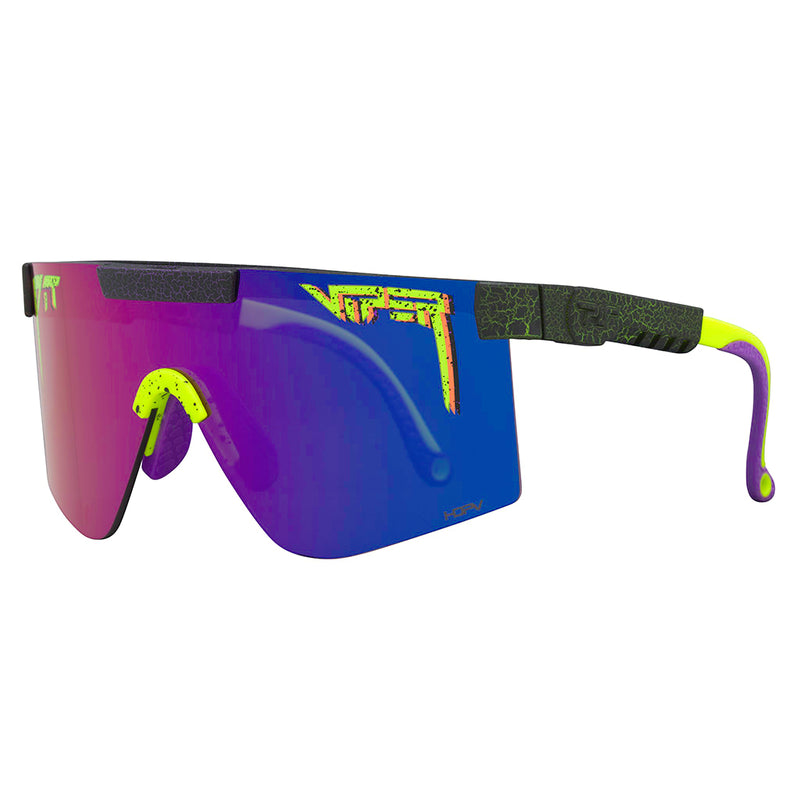 HDPV Polarized Pink-Purple / Regular | side_view.JPG | Angled view of The Electroshock Original 2.0 with hdpv polarized pink-purple / regular lens on white background