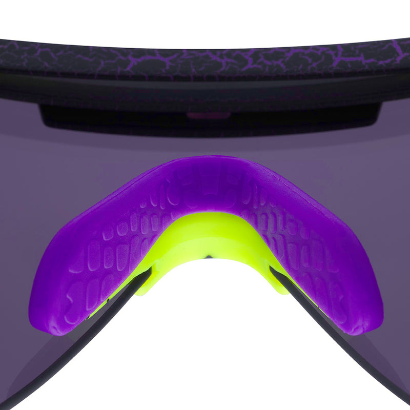HDPV Polarized Pink-Purple / Regular | gotcha_nose.JPG | Studio view of The Electroshock Original 2.0 with hdpv polarized pink-purple / regular lens