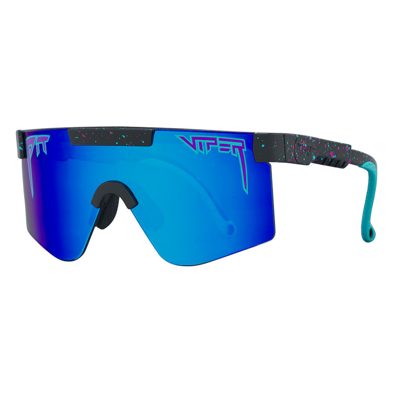 / Blue | side_view.JPG | Angled view of The Midnight Junior with blue lens on white background