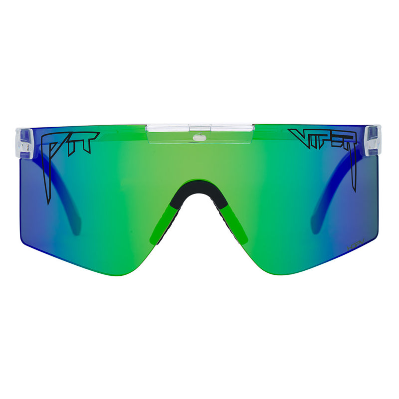 HDPV Polarized Blue-Green / Regular | full_frontal.JPG | Front view of The Bio Clear Original 2.0 with hdpv polarized blue-green / regular lens on white background