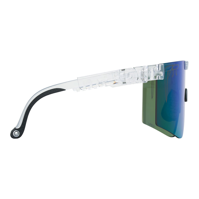 HDPV Polarized Blue-Green / Regular | even_more_side_view.JPG | Angled view of The Bio Clear Original 2.0 with hdpv polarized blue-green / regular lens on white background