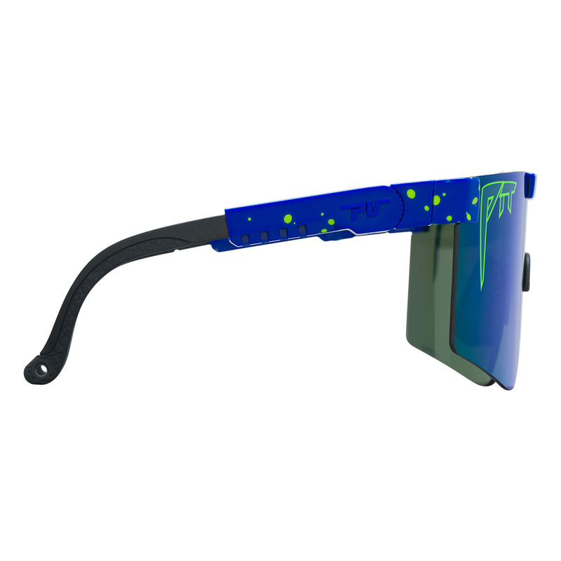 HDPV Polarized Blue-Green / Regular | even_more_side_view.JPG | Angled view of The Leonardo Original 2.0 with hdpv polarized blue-green / regular lens on white background