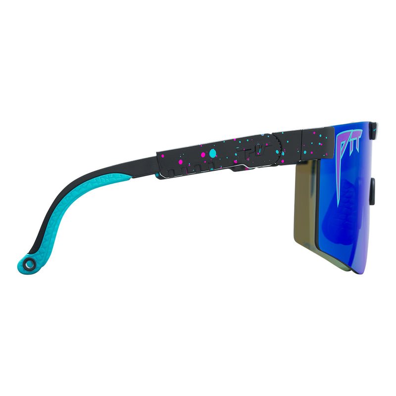 HDPV Polarized Blue / Regular | even_more_side_view.JPG | Angled view of The Midnight Original 2.0 with hdpv polarized blue / regular lens on white background