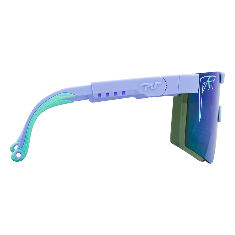 HDPV Polarized Blue-Green / Regular | even_more_side_view.JPG | Angled view of The Moontower Original 2.0 with hdpv polarized blue-green / regular lens on white background