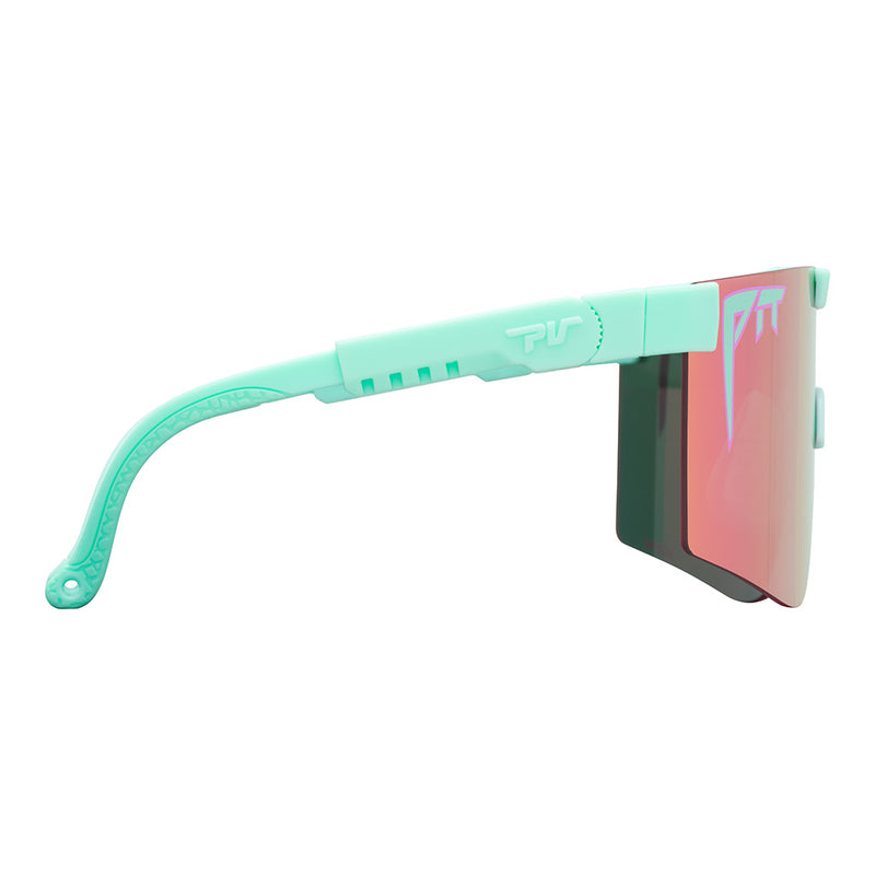 HDPV Polarized Pink / Regular | even_more_side_view.JPG | Angled view of The Oral Exam Original 2.0 with hdpv polarized pink / regular lens on white background