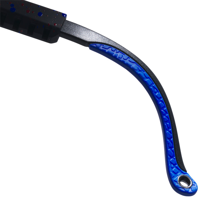 HDPV Polarized Blue / Regular | wow_its_an_earpiece.JPG | Studio view of The Peacekeeper Original 2.0 with hdpv polarized blue / regular lens