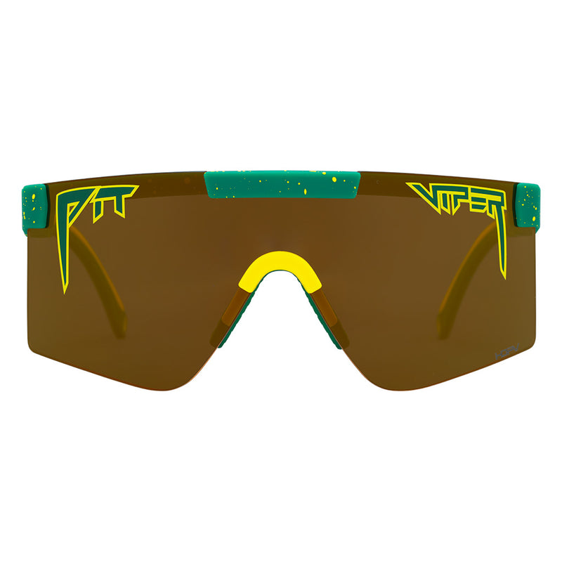 HDPV Polarized Gold / Regular | full_frontal.JPG | Front view of The Straya Original 2.0 with hdpv polarized gold / regular lens on white background