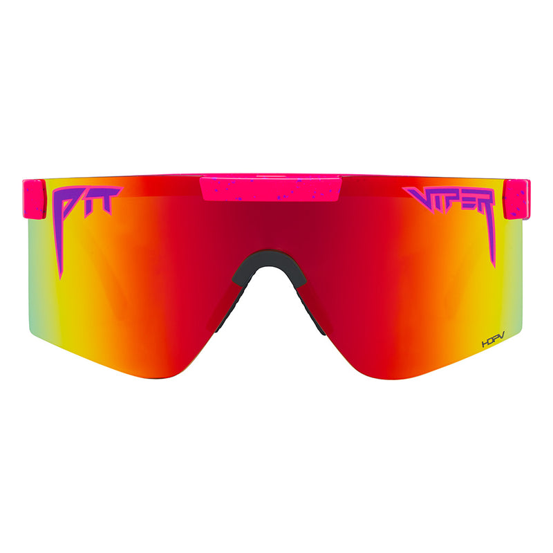 HDPV Polarized Rainbow / Wide | full_frontal.JPG | Front view of The Radical Original 2.0 in wide fit with hdpv polarized rainbow lens on white background