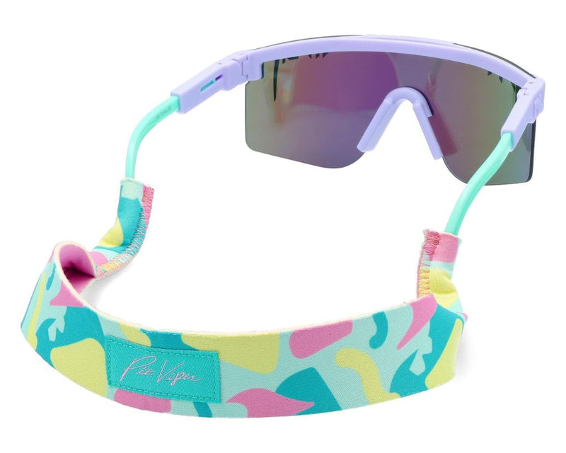  | angled_view_with_glasses.JPG | Angled view of the Passion Aquatica Floating RIG with Pit Viper sunglasses attached on white background
