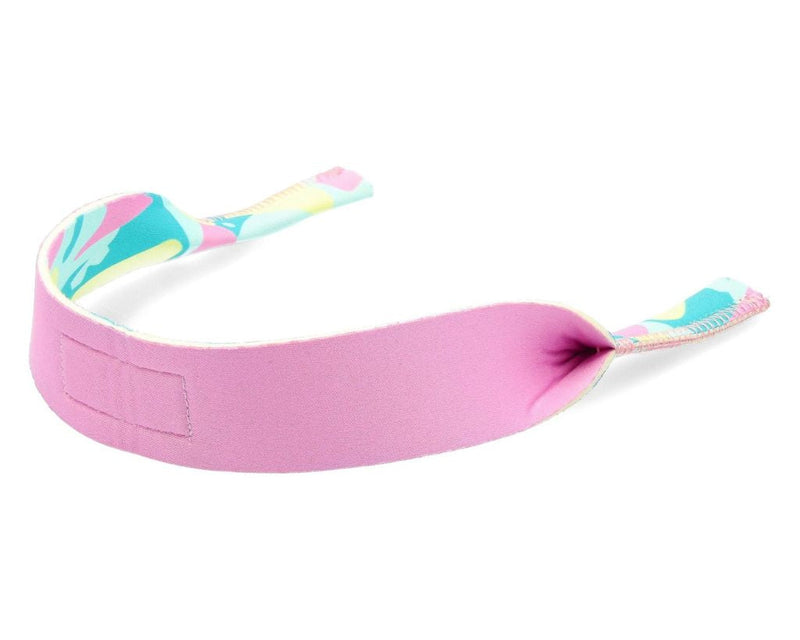  | product_flat_lay.JPG | Studio view of the Passion Aquatica Floating RIG showing both sides of the patterned strap on white background