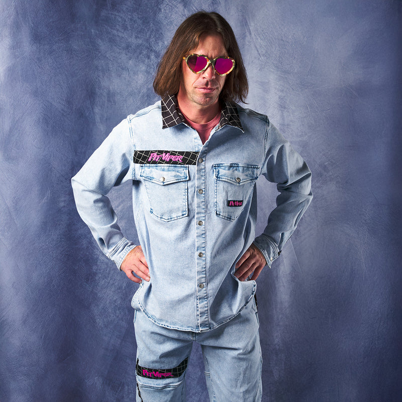  | this_is_dave.JPG | Person wearing The Surge Matrix Sport Denim Button Down
