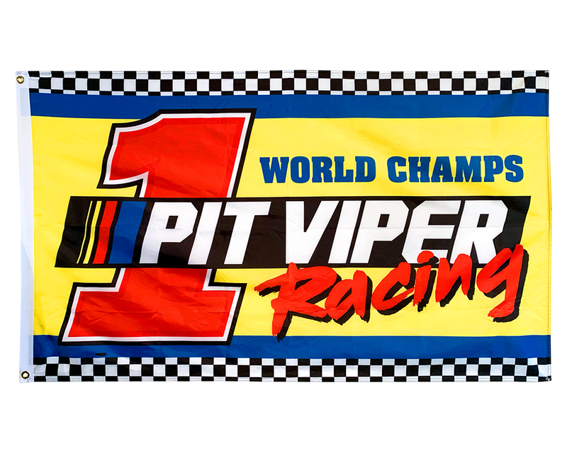  | front_view.JPG | Front view of World Champs Flag on white background