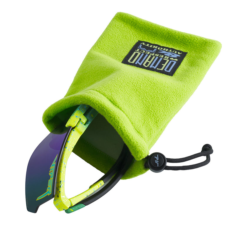  | glasses_go_in.JPG | Angled view of Rec Center Fleece Limpcloth on white background