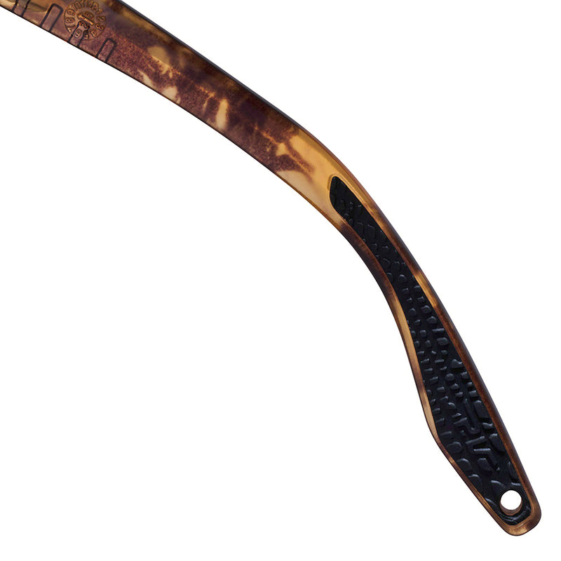 / Z87+ HDPV Polarized Brown | wow_its_an_earpiece.JPG | Studio view of The Hawksbill Revlock with z87+ hdpv polarized brown lens