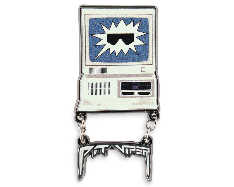  | front_view.JPG | Front view of Desk Job Pin on white background
