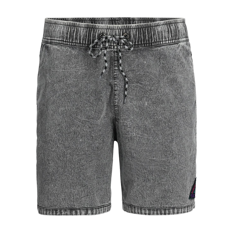 Front view of Acid Wash Court Short on white background
