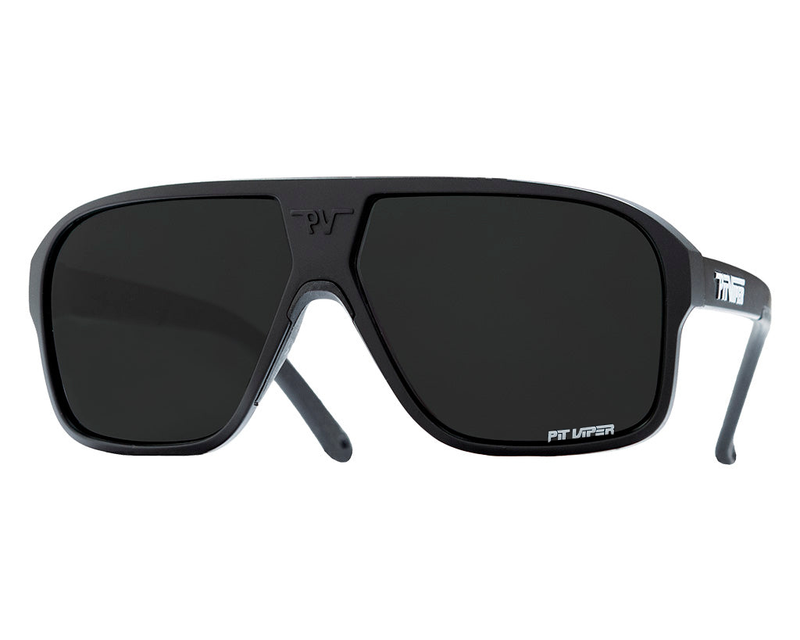 / Polarized Smoke | side_view.JPG | Close-up of The Exec Flight Optics replacement lens with polarized smoke lens