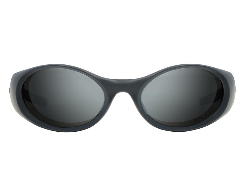 / Polarized Silver | full_frontal.JPG | Front view of The Exec Slammer with polarized silver lens on white background