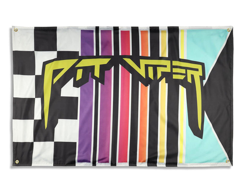  | front_view.JPG | Front view of Snowmachine Flag on white background