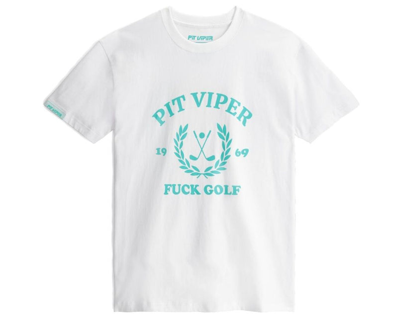  | here.JPG | Angled view of Fuck Golf Tee on white background
