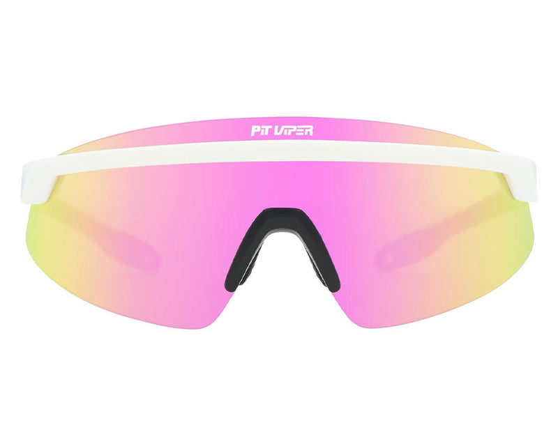 / Polarized Pink | full_frontal.jpg | Front view of The Miami Nights Skysurfer with polarized pink lens on white background