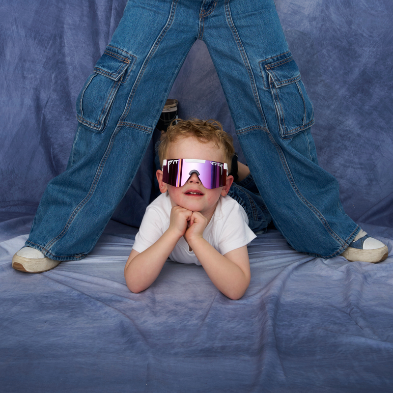 / HDPV Polarized Pink | computing.JPG | Person wearing The Miami Nights Junior with HDPV Polarized Pink lens