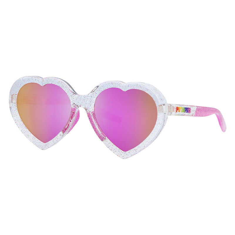 / Pink | side_view.JPG | Angled view of The Rainbow Jellies Admirer with pink lens on white background