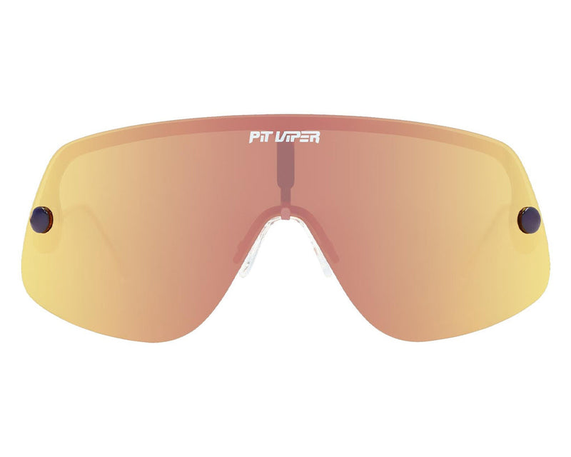 / Polarized Rose | full_frontal.JPG | Front view of The Rosé Limousine with polarized rose lens on white background