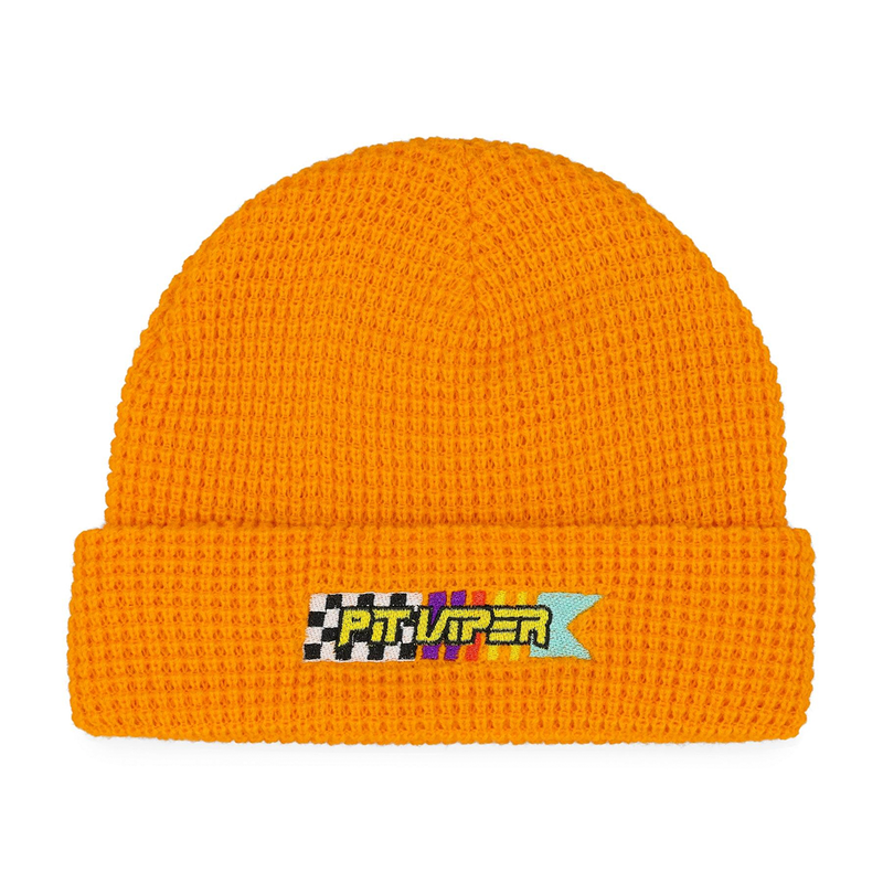  | Redlight.JPG | Front view of Snowmachine Waffle Beanie on white background