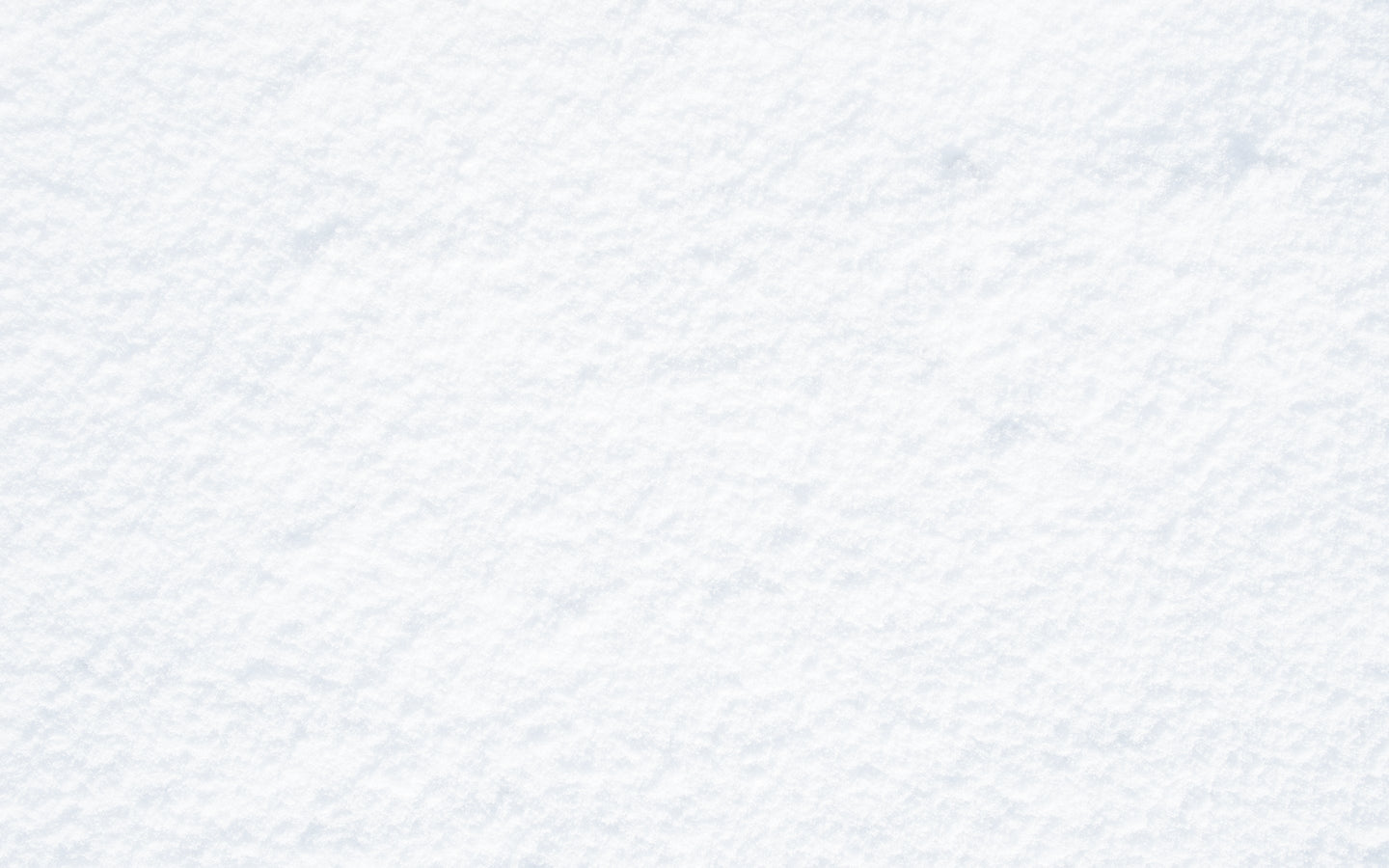 A close-up texture of white snow with fine, soft granules and subtle shadows.
