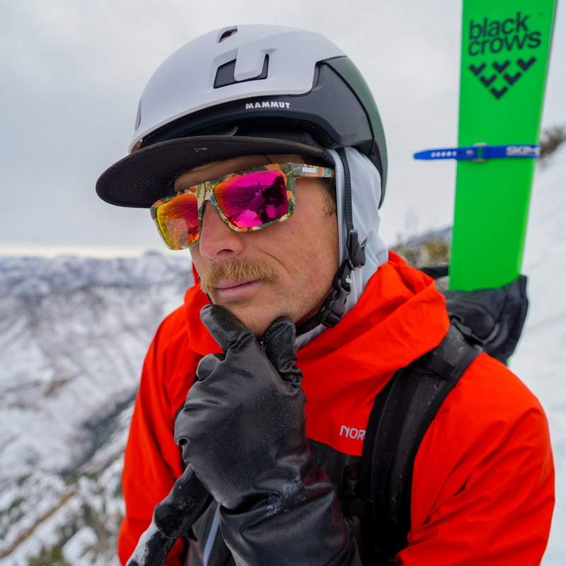 / HDPV Polarized Red | photo_of_person.JPG | Person wearing The Actualbush Turboshaft with HDPV Polarized Red lens