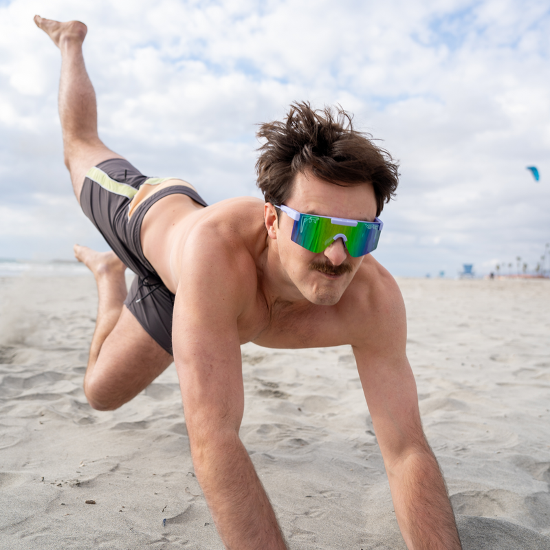 HDPV Polarized Blue-Green / Regular | hello_i_am_sandy.JPG | Person wearing The Moontower Original 2.0 with HDPV Polarized Blue-Green lens